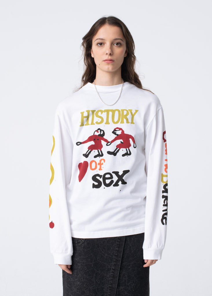 Carne Bollente History of Sex Longsleeve White AW23LT0106_White