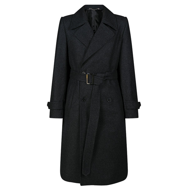 Dries van Noten Roresby Coat Anthracite 232-020228-7207
