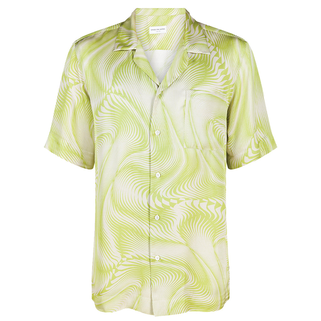 Dries van Noten Carltone Shirt Lime 232-020762-7002