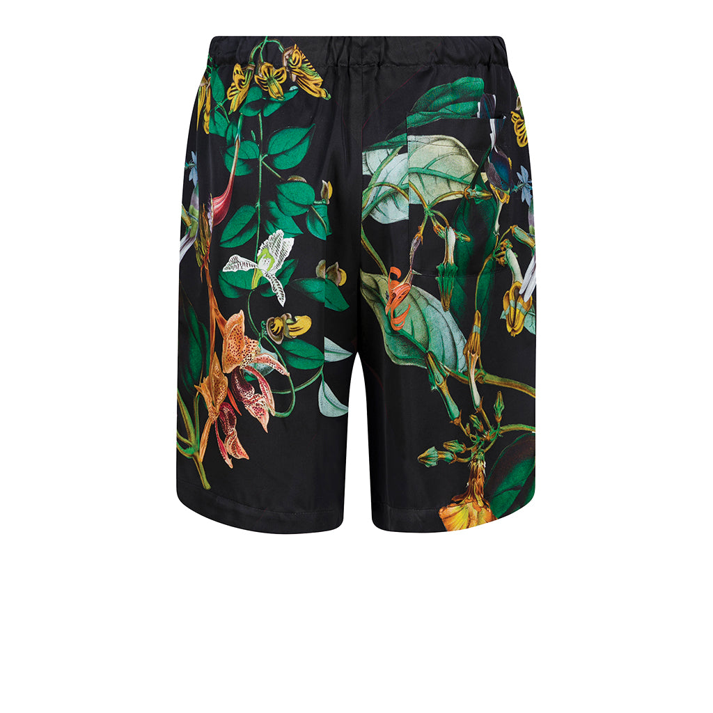 Dries van Noten Piperi Floral Shorts Black