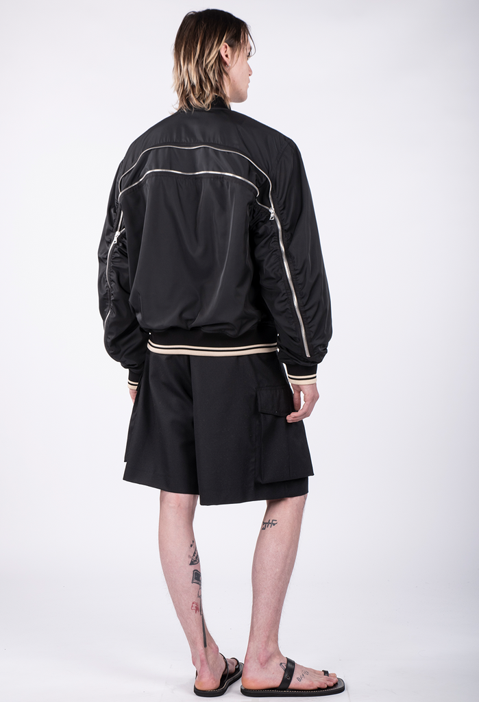 Dries van Noten Vellow Back Zip Bomber Jacket 241-020517-8210