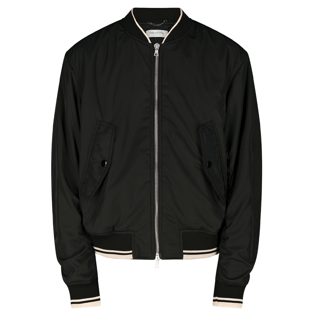 Dries van Noten Vellow Back Zip Bomber Jacket 241-020517-8210