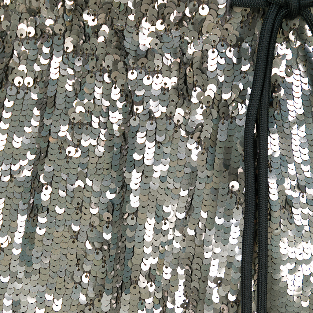 Dries van Noten Embellished Piperi Shorts Silver 241-020951-8342