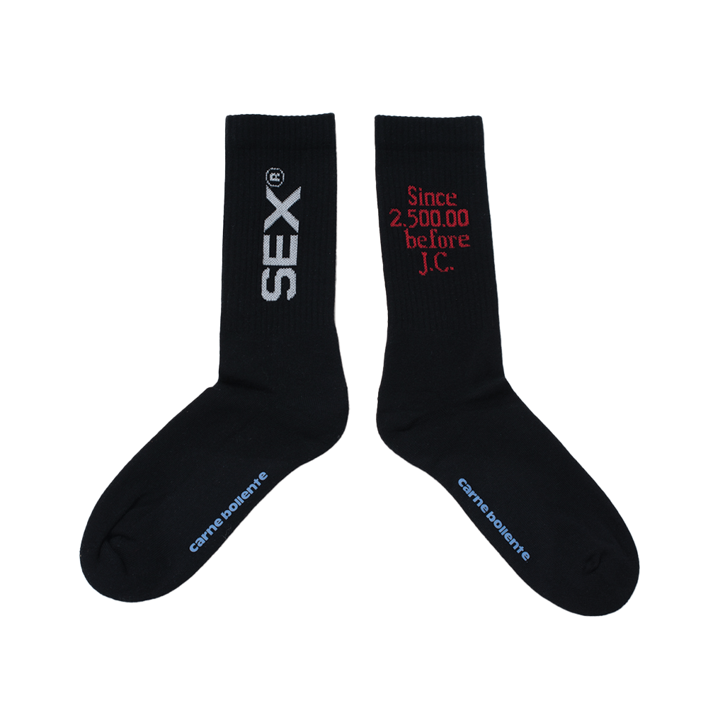 Carne Bollente Chaussex Socks Black AW23SK0202_Black
