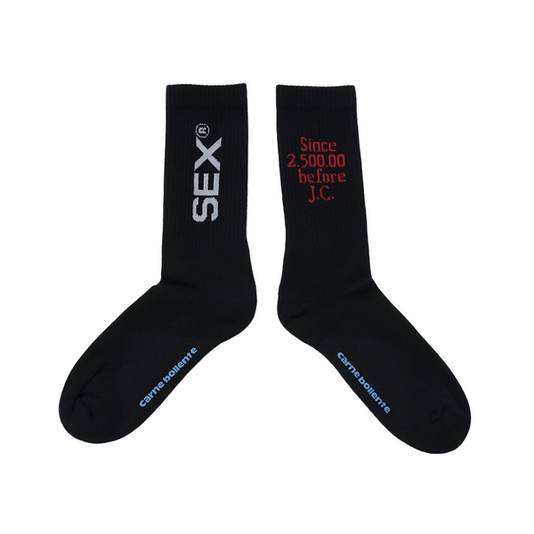 Carne Bollente Chaussex Socks Black AW23SK0202_Black