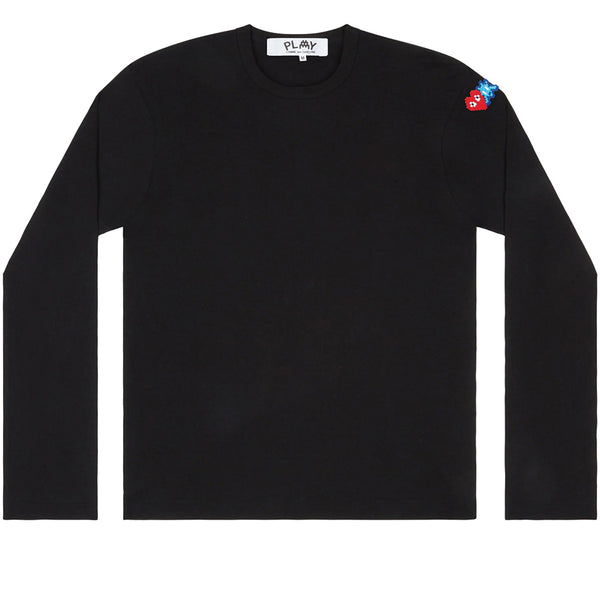 COMME des GARCONS PLAY x Artist Invader Red Heart Longsleeve Black AZ-T330-051-1