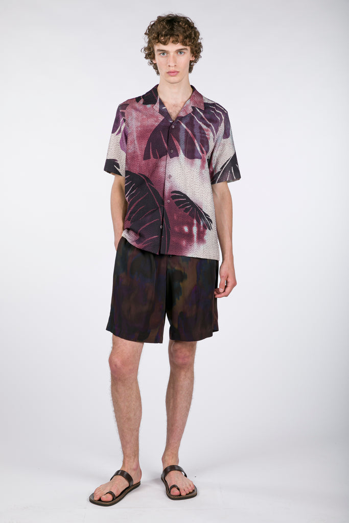 Dries van Noten Piperi Shorts Burgundy