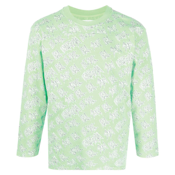 ERL Eli Russell Linnetz Logo Printed Longsleeve Green ERL06T014