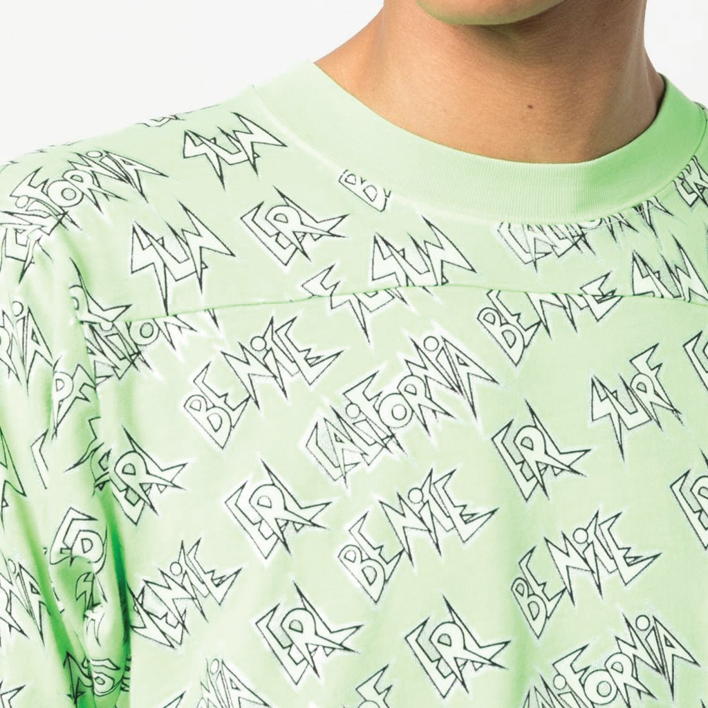 ERL Eli Russell Linnetz Logo Printed Longsleeve Green ERL06T014
