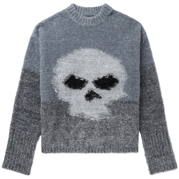 ERL Glitter Skull Intarsia Pullover ERL08N367