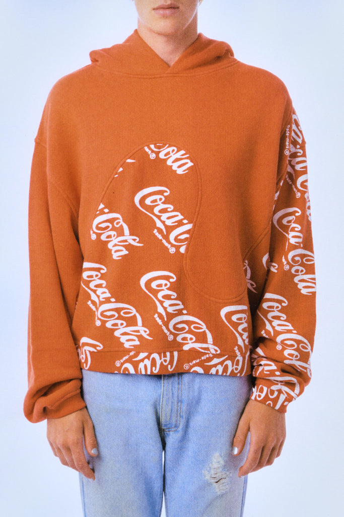 ERL Swirl Coca Cola Hooded Sweatshirt