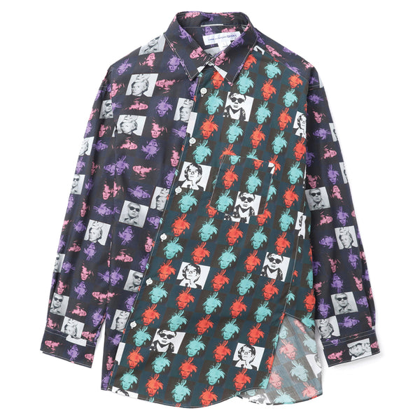 COMME des GARCONS SHIRT Andy Warhol Asymmetrical Shirt FM-B008-SS24