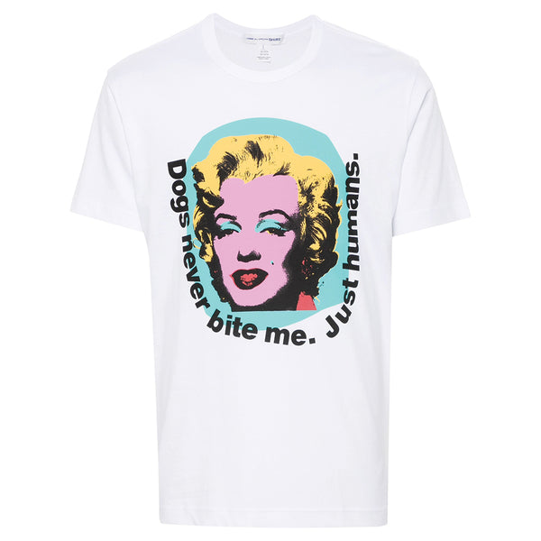 COMME des GARÇONS SHIRT Andy Warhol Artwork T-Shirt White FM-T005-SS24