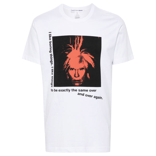 COMME des GARCONS SHIRT Andy Warhol Polaroid T-Shirt FM-T006-SS24
