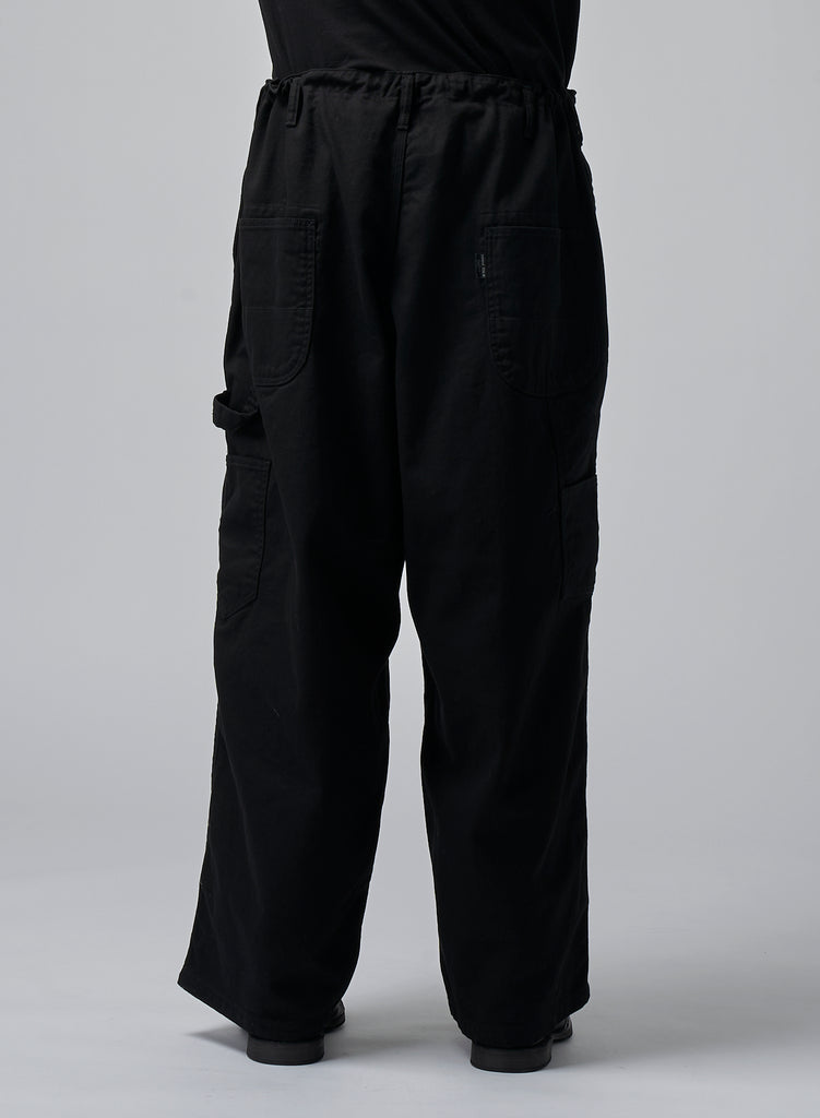 Cotton Drill Painter Pants Black