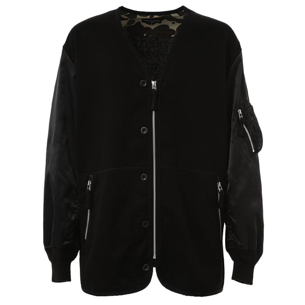 COMME des GARCONS Homme Hybrid Bomber-Liner Jacket Black HL-T005-051