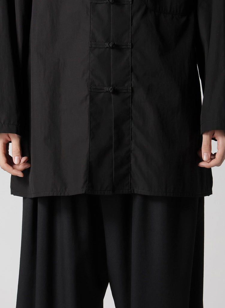 Yohji Yamamoto POUR HOMME Chain Stitch Broad Mandarin Collar Shirt HP-B04-001-02-02