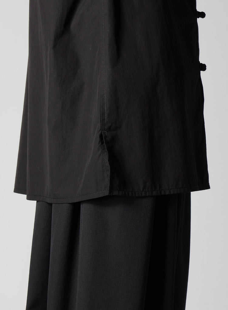 Yohji Yamamoto POUR HOMME Chain Stitch Broad Mandarin Collar Shirt HP-B04-001-02-02