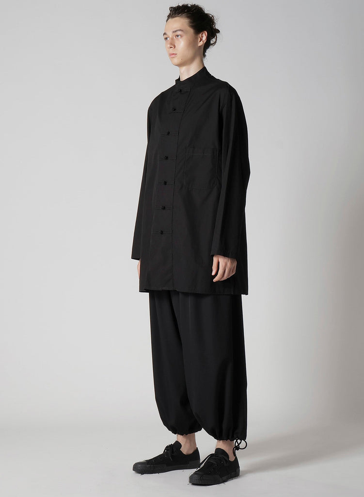 Yohji Yamamoto POUR HOMME Chain Stitch Broad Mandarin Collar Shirt HP-B04-001-02-02
