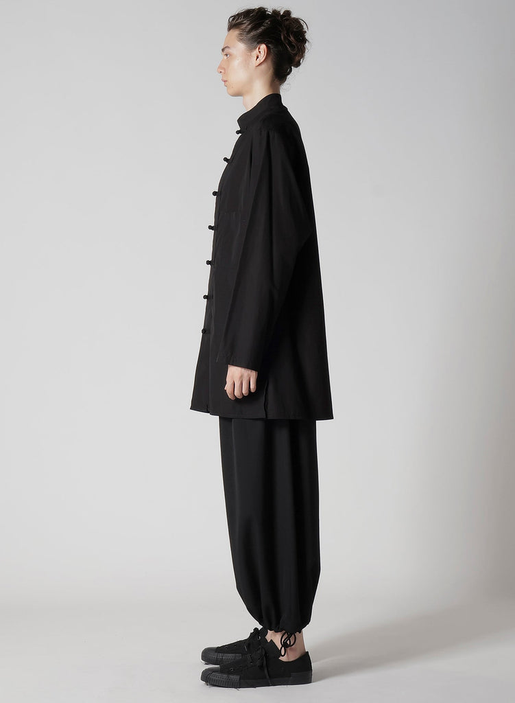 Yohji Yamamoto POUR HOMME Chain Stitch Broad Mandarin Collar Shirt HP-B04-001-02-02