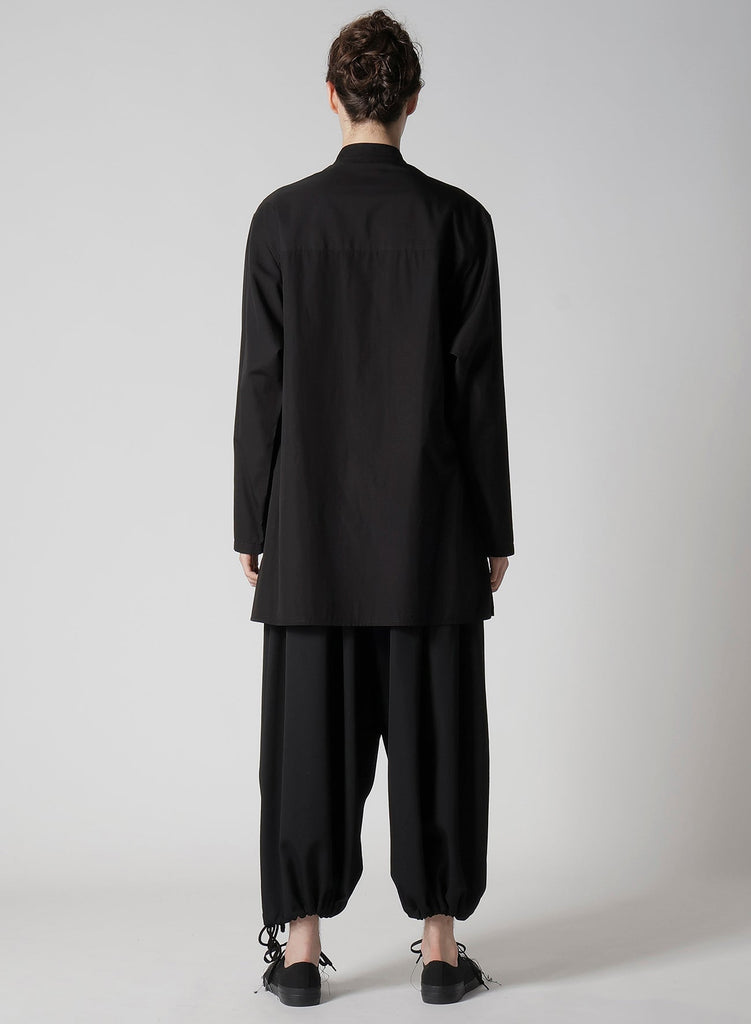 Yohji Yamamoto POUR HOMME Chain Stitch Broad Mandarin Collar Shirt HP-B04-001-02-02