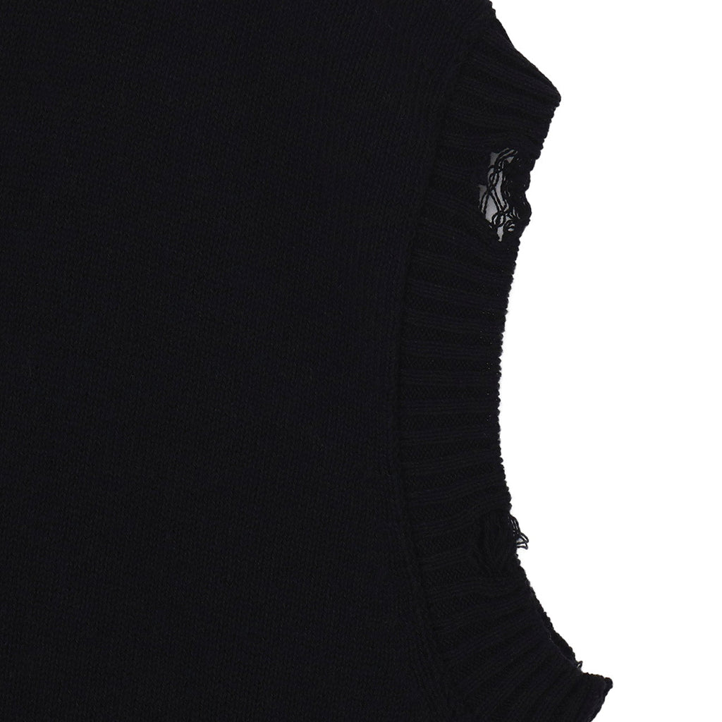 Yohji Yamamoto POUR HOMME 7G2P Jersey V-Neck Vest Black HP-K13-098-02-03