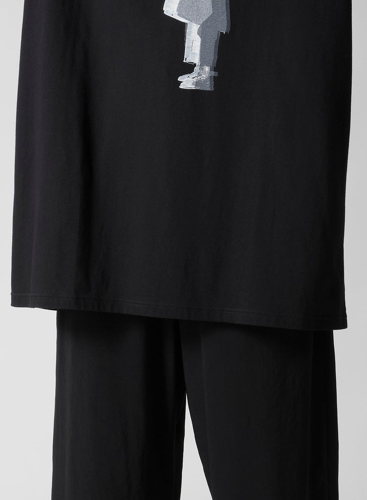 Yohji Yamamoto POUR HOMME Single Jersey Print Longsleeve HP-T66-993-02-03