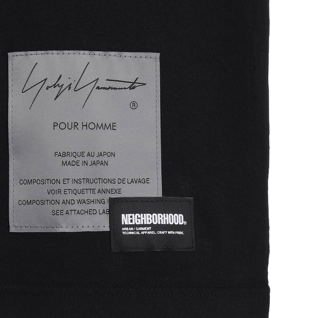 Yohji Yamamoto POUR HOMME x NEIGHBORHOOD T-Shirt Black HP-T89-996-02-02