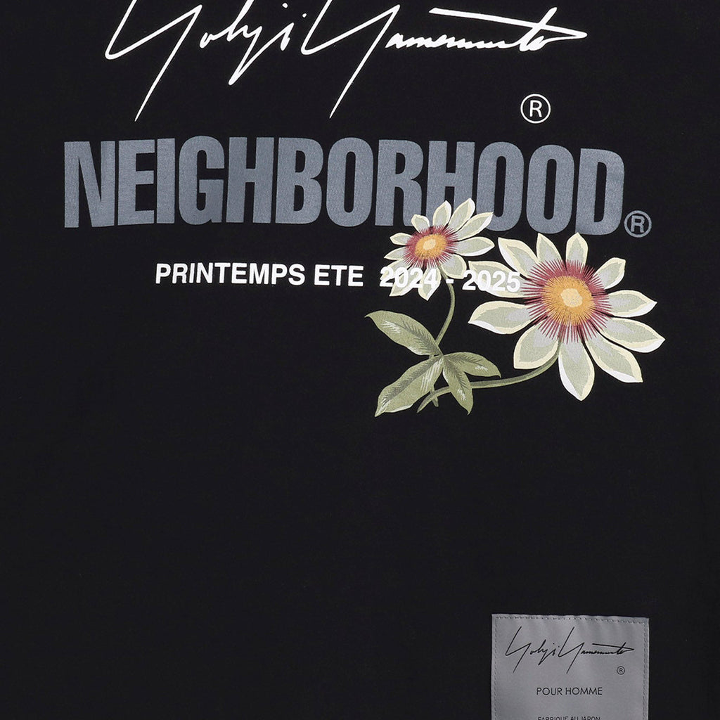 Yohji Yamamoto POUR HOMME x NEIGHBORHOOD T-Shirt Black HP-T89-996-02-02