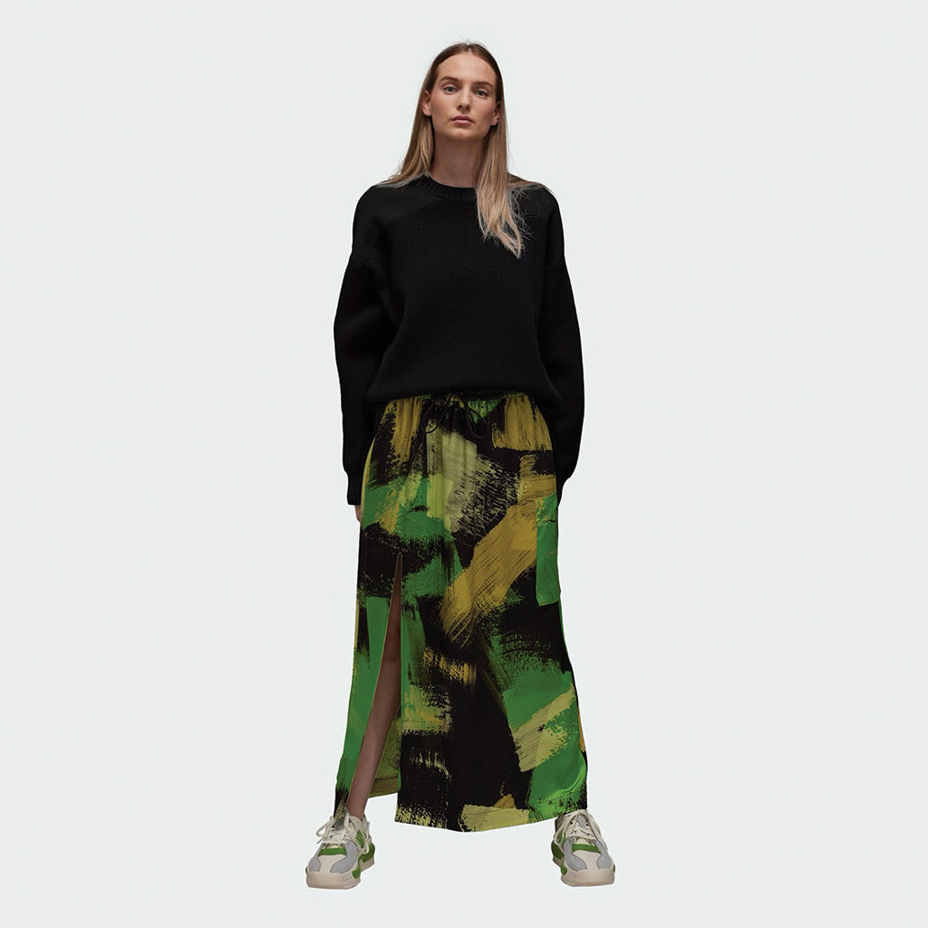 adidas Y-3 Yohji Yamamoto Women's Tech Silk Skirt IN2262