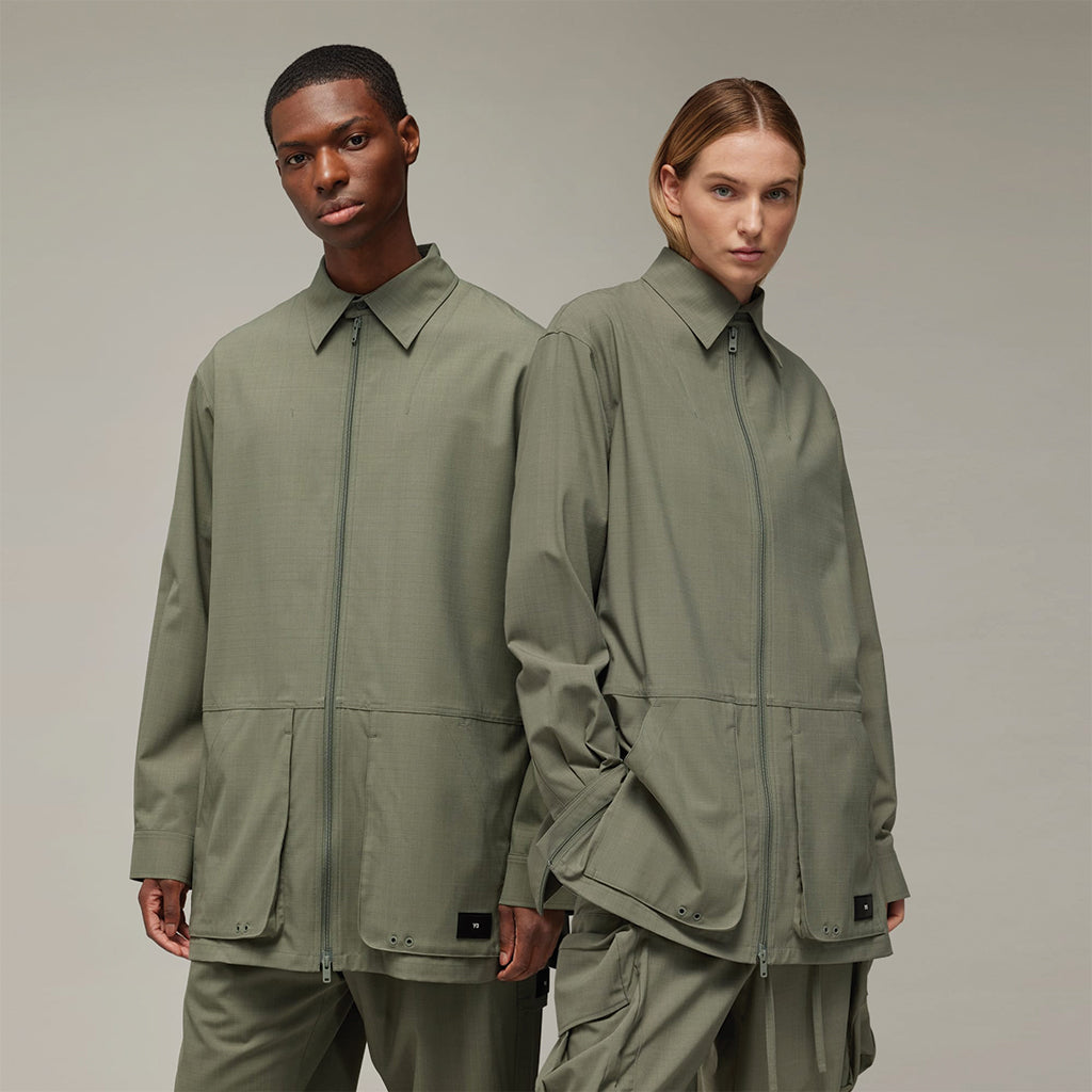 adidas Y-3 Yohji Yamamoto Men's Ripstop Overshirt Green IP7671