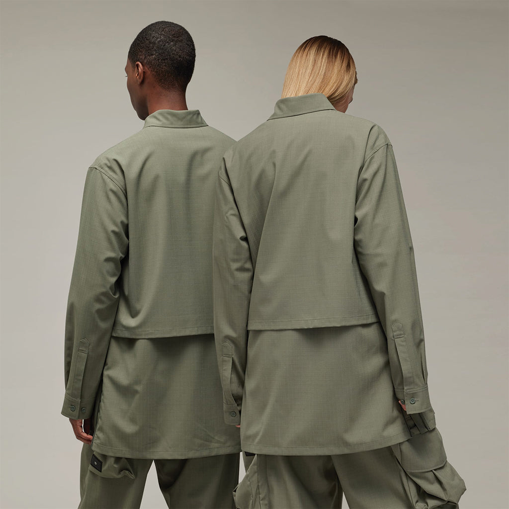 adidas Y-3 Yohji Yamamoto Men's Ripstop Overshirt Green IP7671