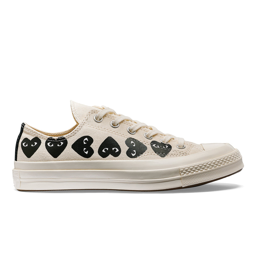 x Converse Chuck Taylor All Star '70 Multi Black Heart Low Beige