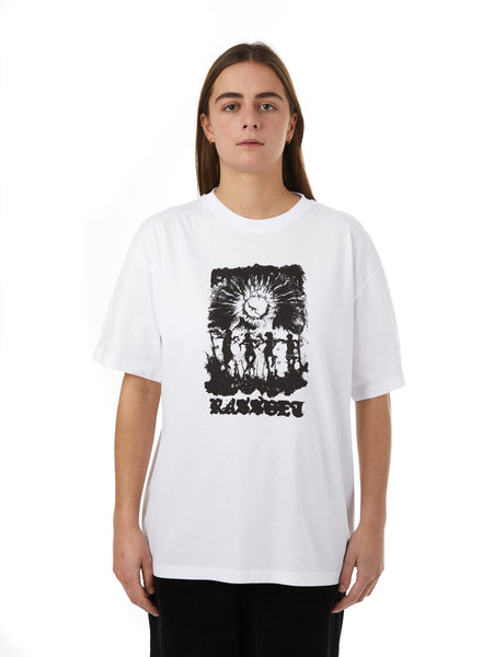 【RASSVET】CHROME TSHIRT [WHITE] Rassvet Logo T-Shirt in White | SVD USA