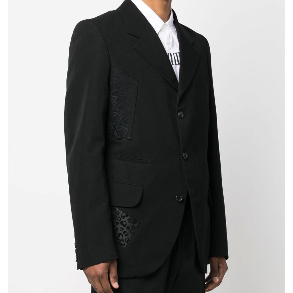 Black Heart Jacquard Patch Jacket