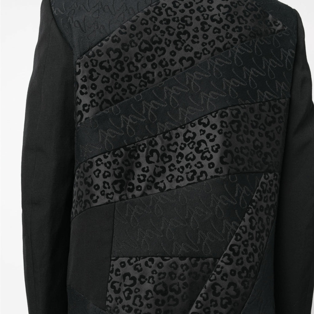 Black Heart Jacquard Patch Jacket