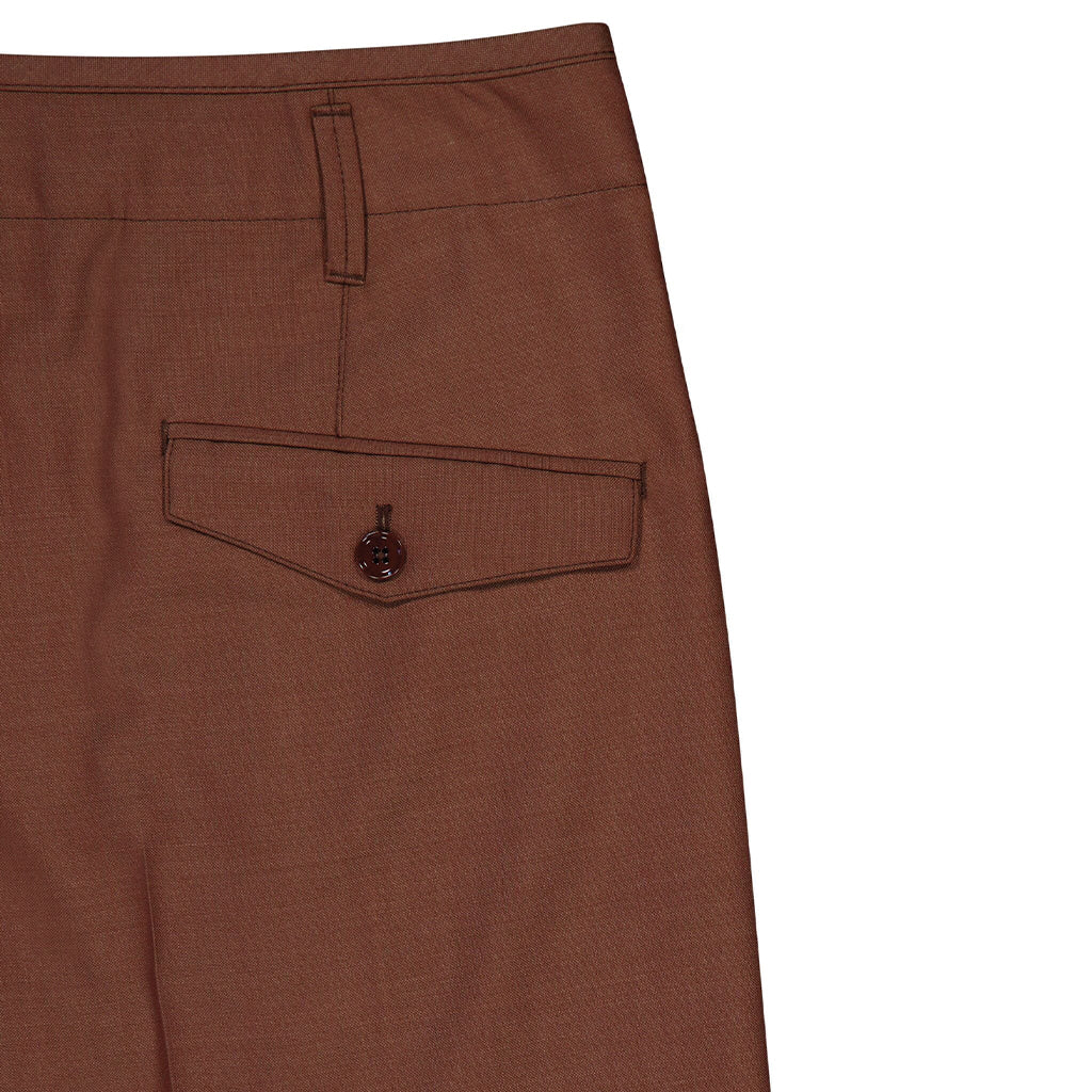 LEMAIRE Pleated Pants Rosy Brown