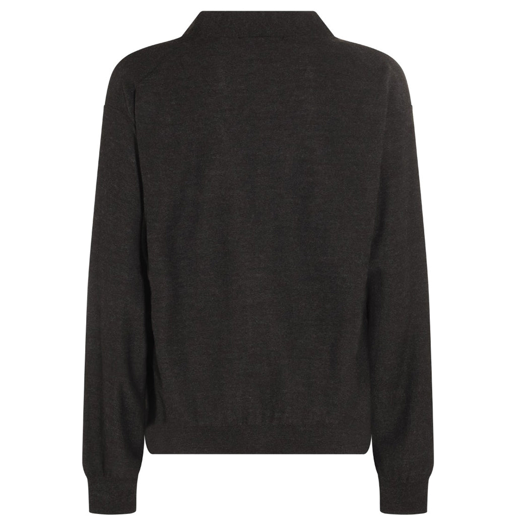 LEMAIRE Relaxed Twisted Cardigan Anthracite