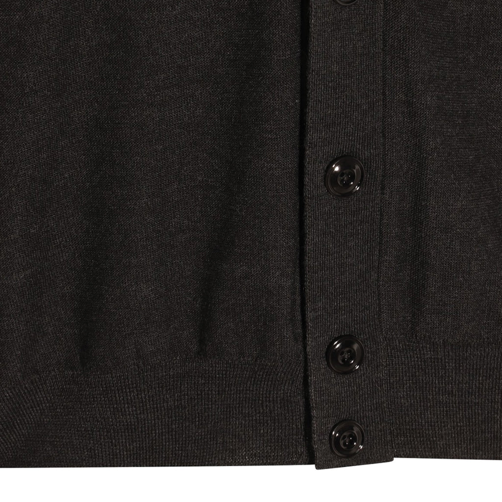 LEMAIRE Relaxed Twisted Cardigan Anthracite