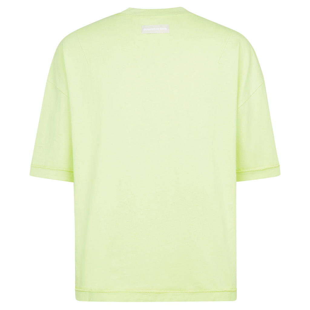 Garments by David Reversible Inside Out T-Shirt Lime Green