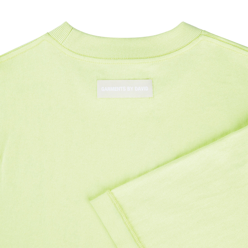 Garments by David Reversible Inside Out T-Shirt Lime Green