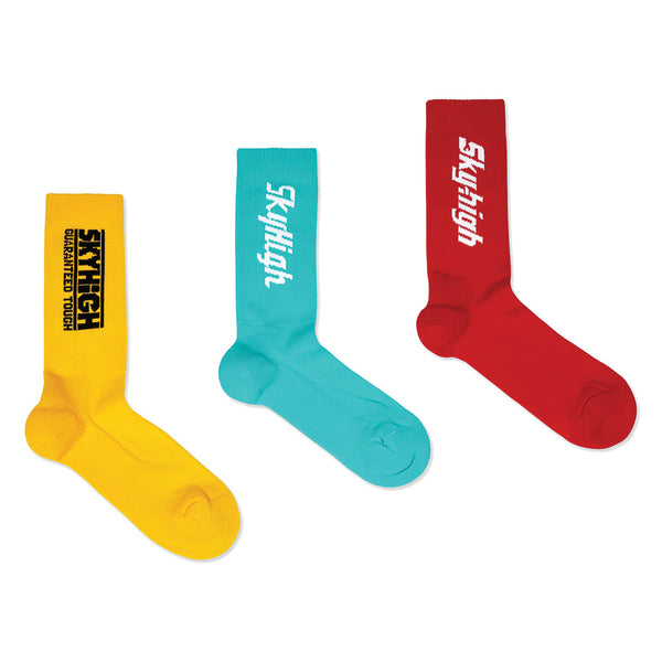 Sky High Farm Workwear Construction Graphic Logo 3-Pack Socks SHF05K012