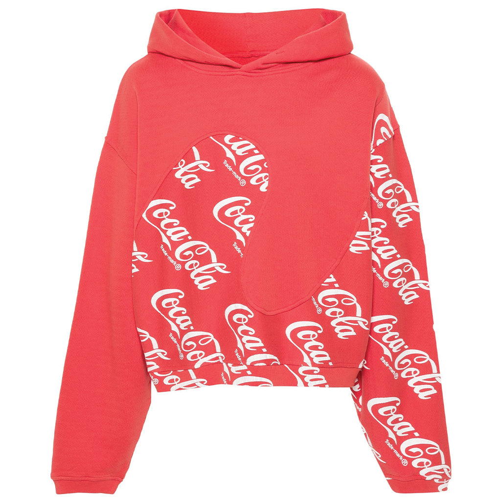 ERL Swirl Coca Cola Hooded Sweatshirt