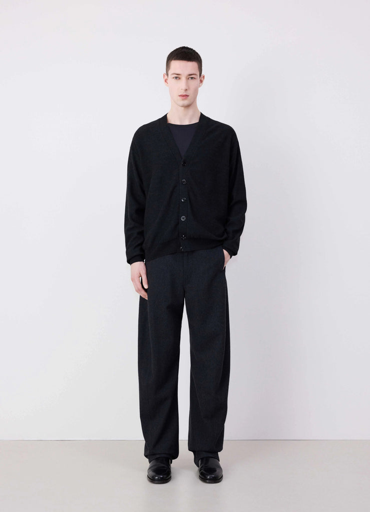 LEMAIRE Relaxed Twisted Cardigan Anthracite
