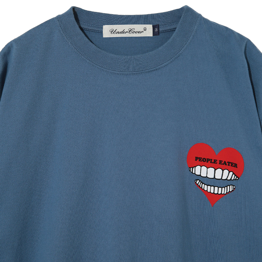 UNDERCOVER Jun Takahashi People Eater Graphic T-Shirt Blue Gray UC1C3812