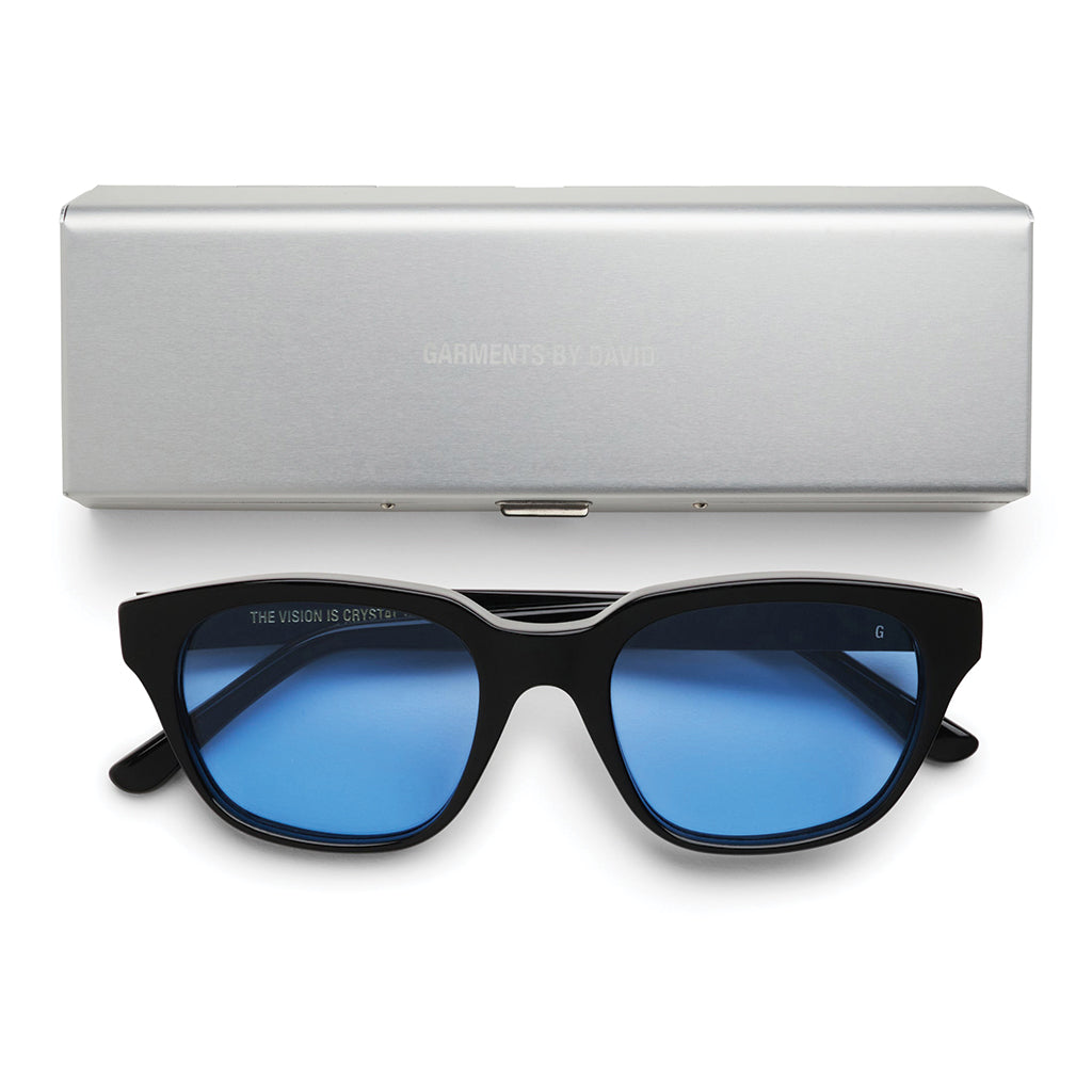Garments by David Vision Sunglasses Black / Arctic Blue