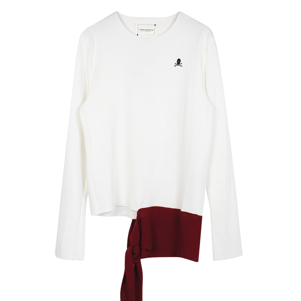 Youths in Balaclava Waist Tie Longsleeve Cream YOU07T101