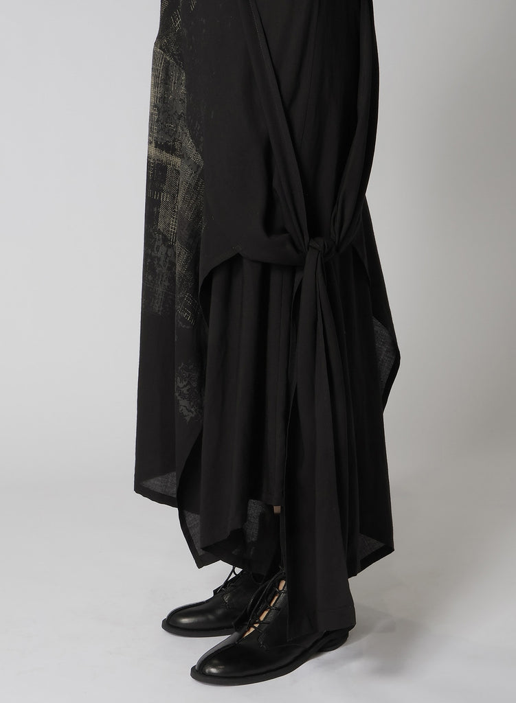 Y's Yohji Yamamoto H-Lef Tie Dress YS-D04-218-01-01