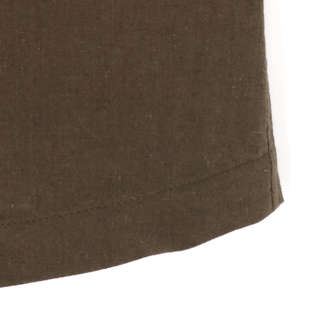 Y's Cotton Flax Linen Poplin Sailor Collar Jacket Khaki YS-J14-010-1-02