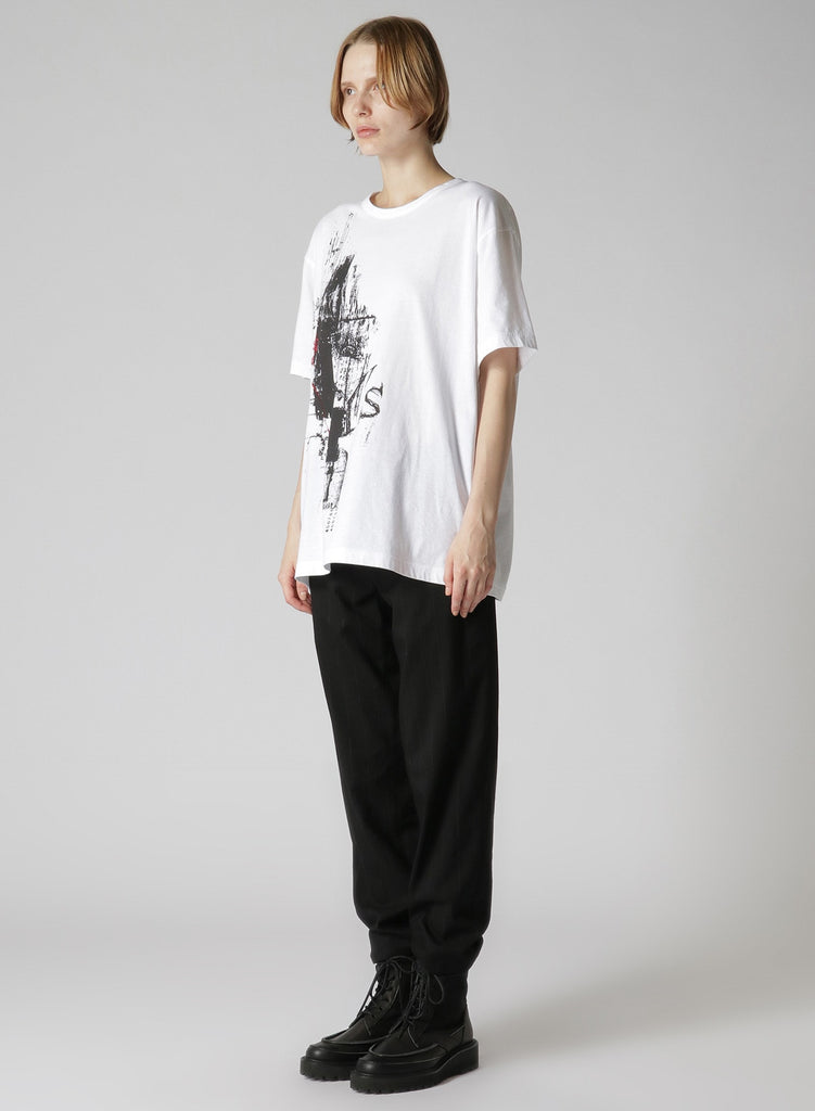 Y's Round Neck T-A Graphic T-Shirt Off-White YS-T19-068-1-04